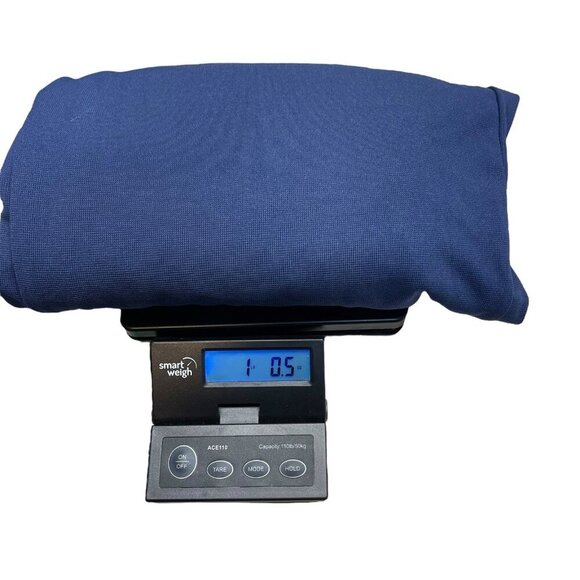 Halara High Waisted Pleated Pocket Wide Leg Flowy Waffle Pants Size XL Navy NEW - Picture 7 of 7